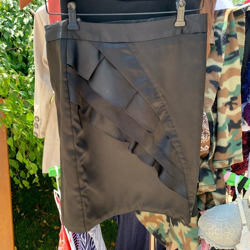 Pencil, black dress skirt